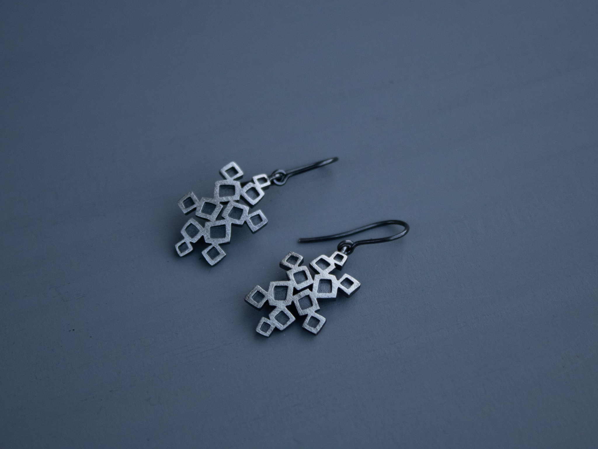 Arracades grans Quadradets oxidades. - Imatge 2