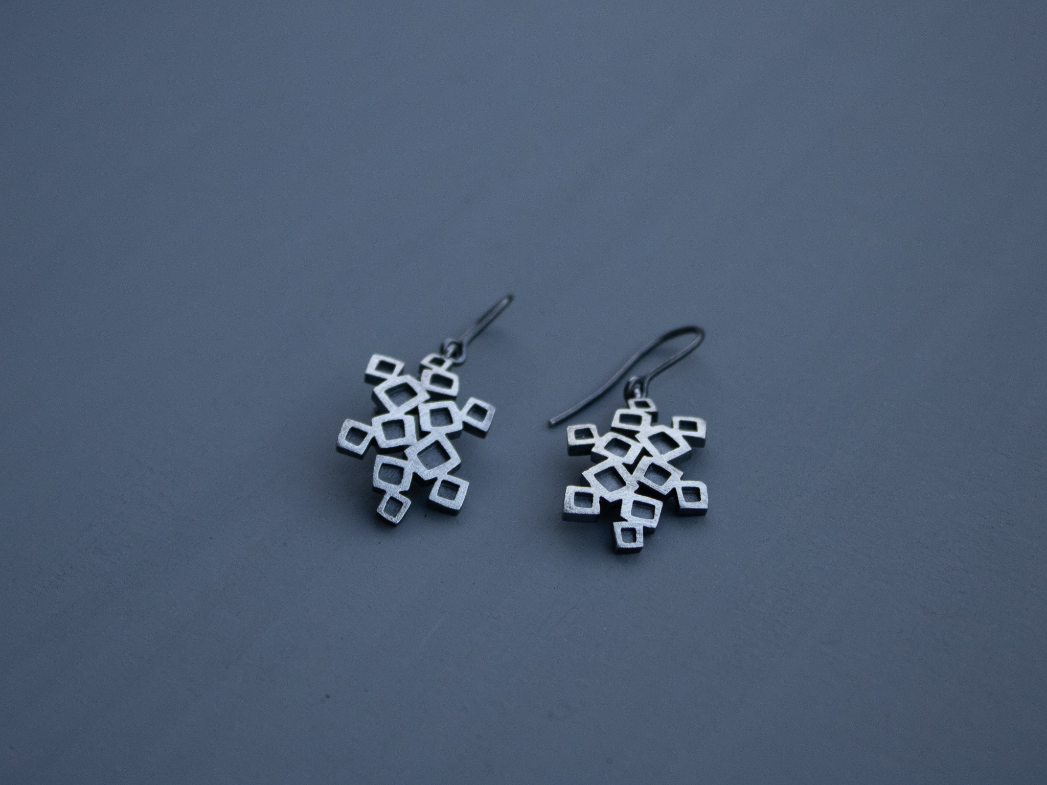 Arracades grans Quadradets oxidades. - Imatge 4